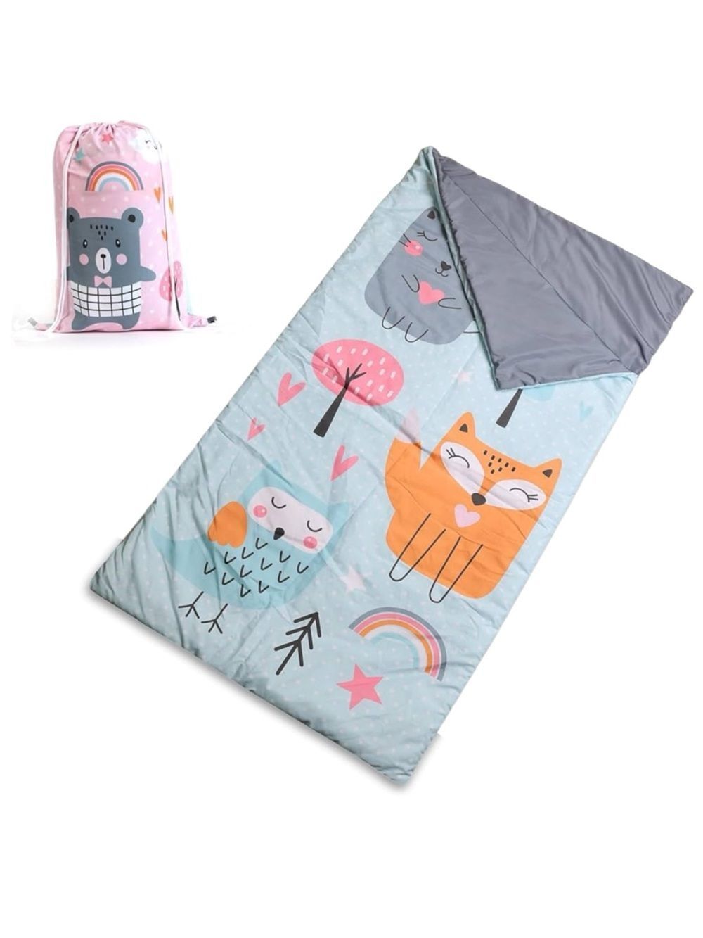 EXPRESSIONS Kids Lightweight Indoor Slumber Bag/Sleeping Bag, Ultra-Soft & Cozy